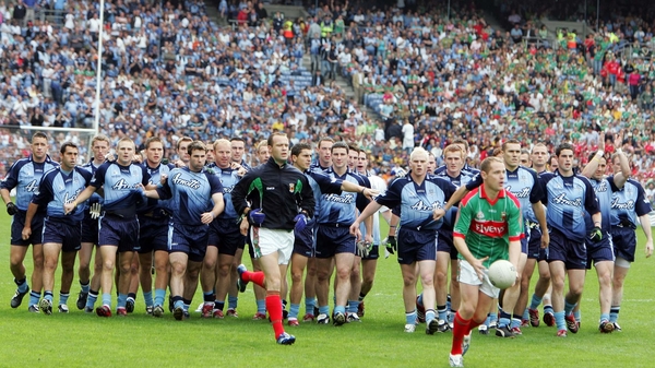 Dublin make their way towards Hill 16