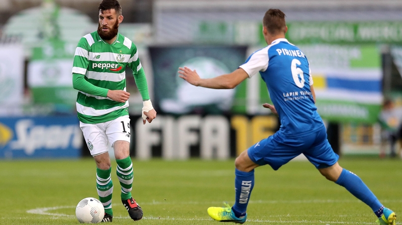Gavin Brennan in action for Shamrock Rovers