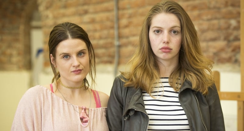 Danielle Mullane (Nika McGuigan) and Aisling O' Dowd (Seana Kerslake) in Can't Cope Won't Cope