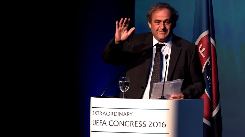 Michel Platini bids farewell to UEFA