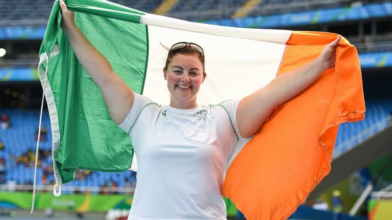 Orla Barry celebrates her silver