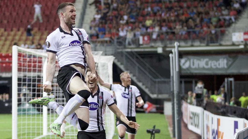 Ciaran Kilduff celebrates his leveller