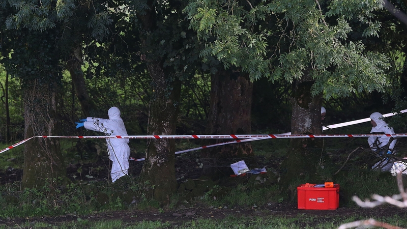 Forensic experts had been examining a piece of remote farmland at Killen, just outside Castlederg in Co Tyrone, since Tuesday