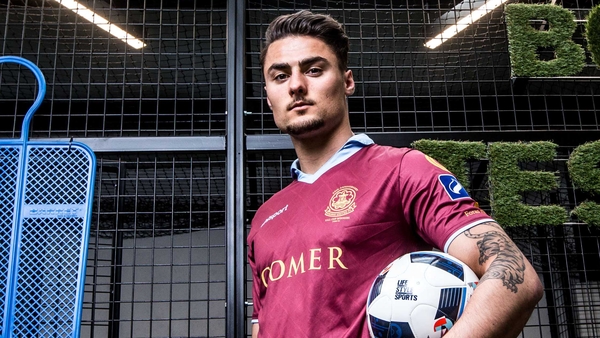 Armin Aganovic scored his first goal for Galway