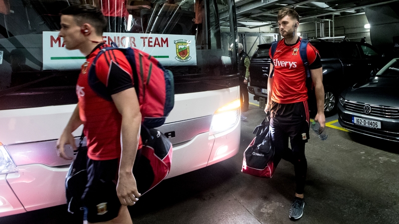 Mayo's Aidan O'Shea arrives at Croke Park