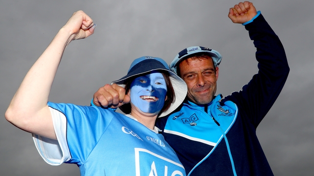 Dublin supporters Karen Abelli and Mark Dempsey
