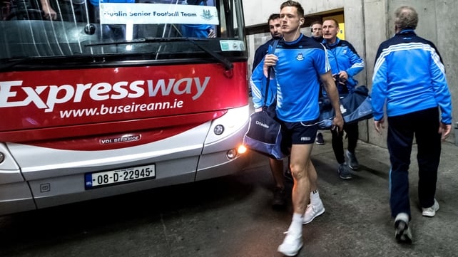Paul Flynn and the Dublin squad arrive at Croke Park