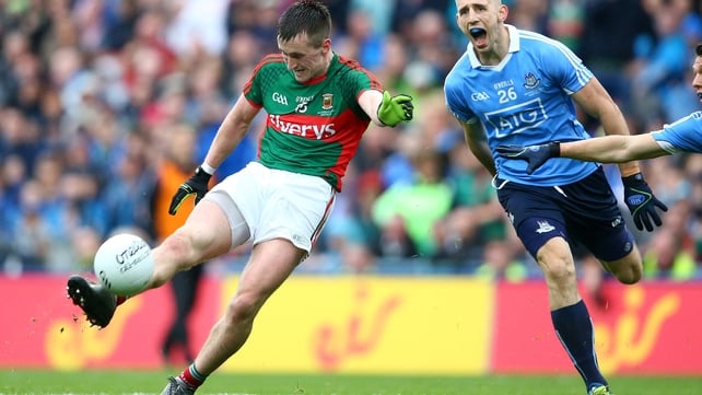 Cillian O’Connor kicks the equalising point to ensure a repaly