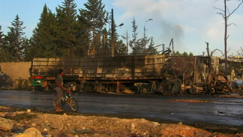 Russia denies its aircraft or those of its Syrian government allies were involved in the aid convoy attack