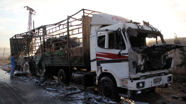 18 people were killed following the attack on the aid convoy