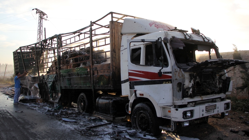 18 people were killed following the attack on the aid convoy