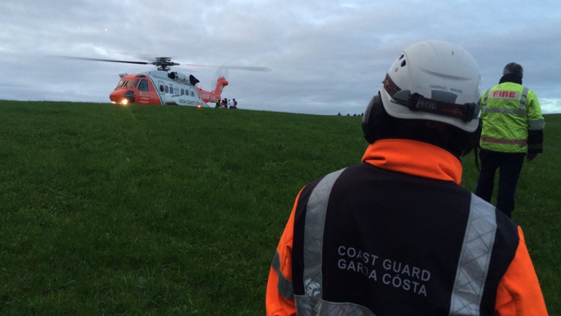 Coast guard helicopter took the children to Cork University Hospital