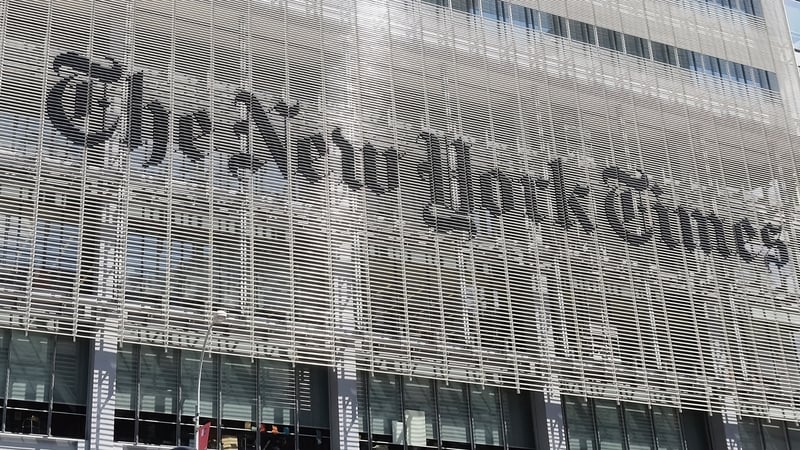 The New York Times is one of the most respected news organisations in the United States (file pic)