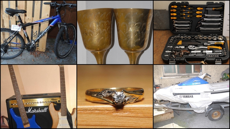 Property recovered by the gardaí is available to view on garda.ie
