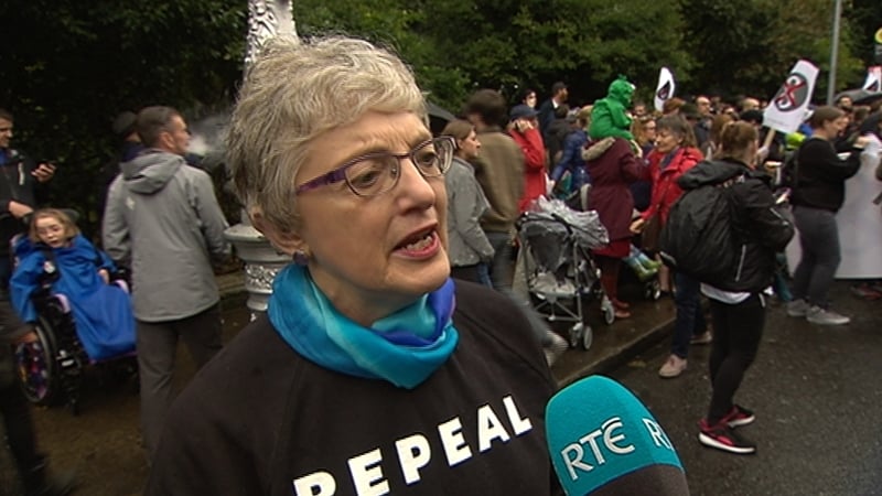 Children's Minister Katherine Zappone attended the rally