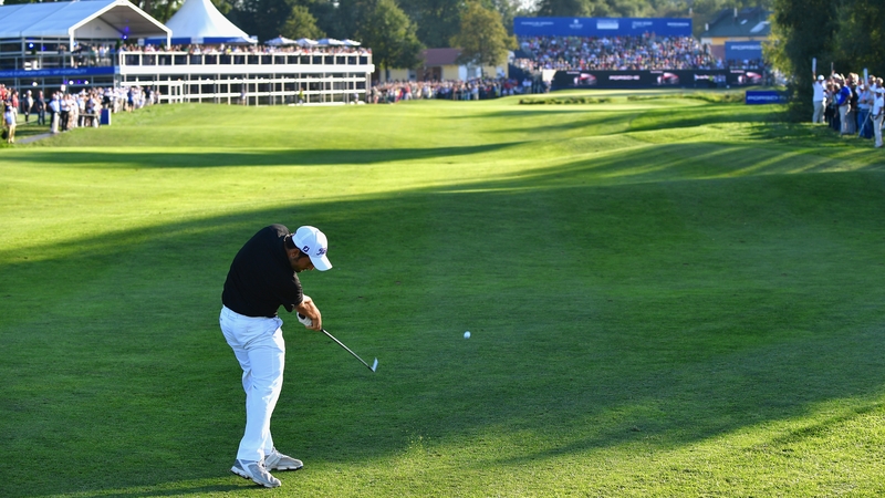 Alexander Levy in action during the play-off