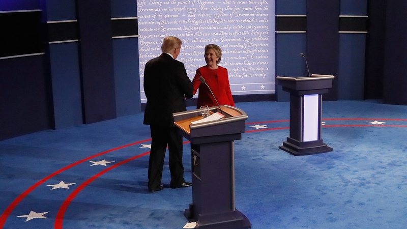 The two candidates faced off in New York