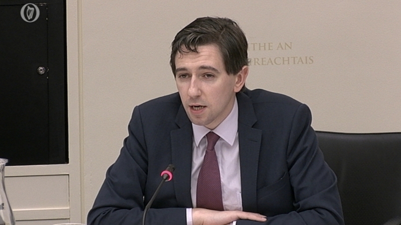 Simon Harris was responding to questions at the Oireachtas Health Committee