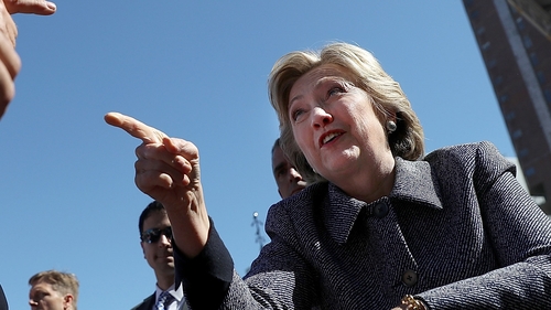 The attack comes after Mr Trump highlighted links between Mrs Clinton and Irish businessman Denis O’Brien