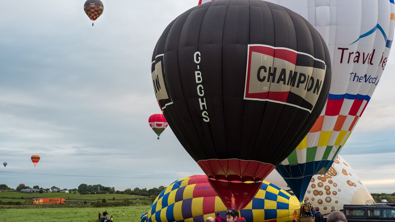Hot air balloon festival in Kiltullagh, Athenry, Co Galway (Pic: Larry Morgan)