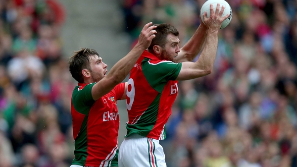 Aidan O'Shea (L) and Seamus O'Shea line out for Mayo