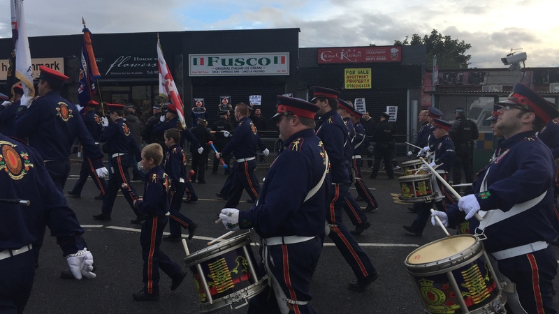 Orangemen from three lodges were given permission to march along the contested stretch from 8.30am
