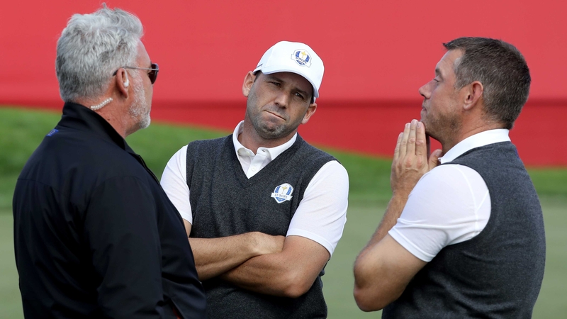 Darren Clarke, Sergio Garcia and Lee Westwood