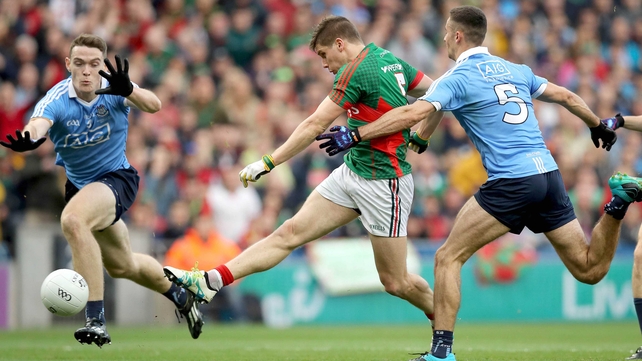 Lee Keegan scored a cracking first-half goal to give Mayo the lead