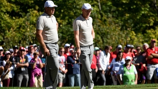 The English were out together in the four-balls