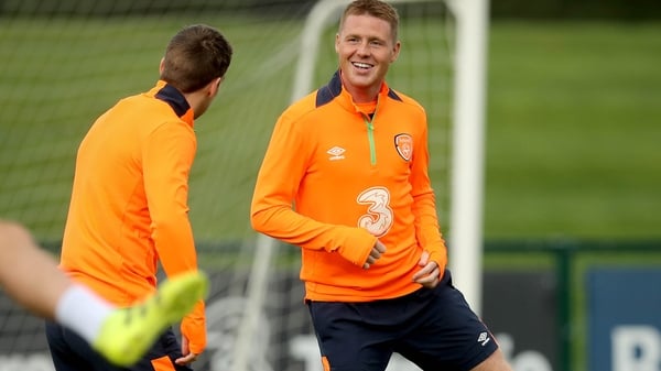 James McCarthy trained with the squad