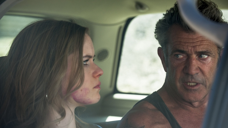 Erin Moriarty and Mel Gibson in Blood Father