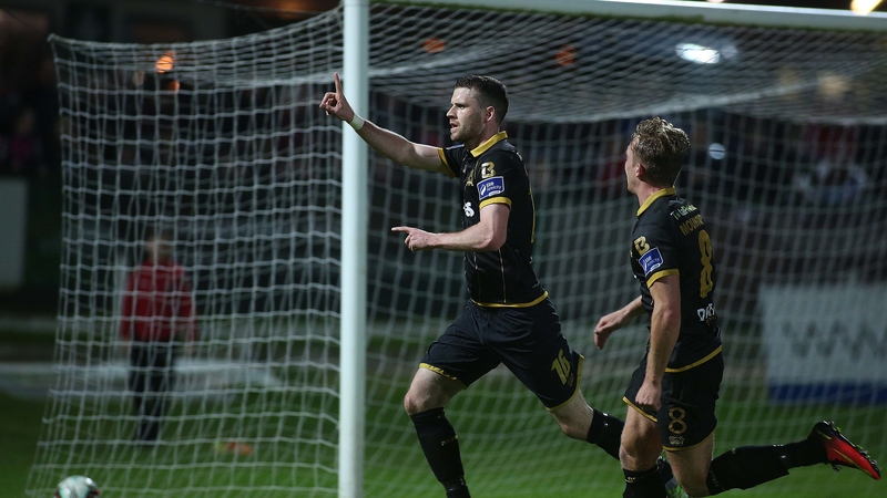 Ciaran Kilduff celebrates his first-half goal