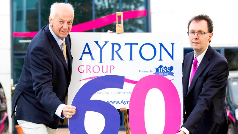 Businessman Bobby Kerr (L) and Ayrton MD Kieran Linehan (R) both attended the announcement