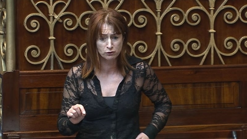 Clare Daly attended the court but left when she saw a large number of people waiting