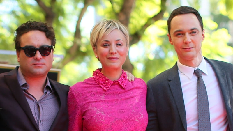 Johnny Galecki, Kaley Cuoco and Jim Parsons