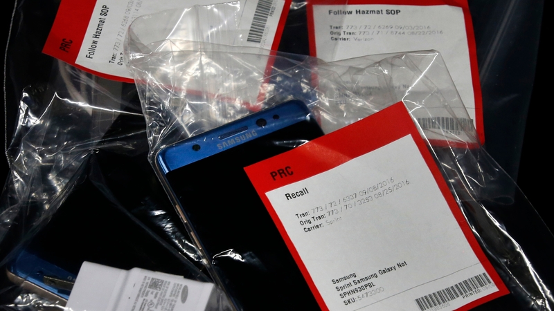 Reports of fires in replacement Note 7 devices