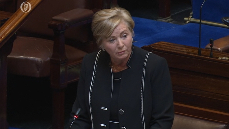 Frances Fitzgerald said she could not comment on information given to her under protected disclosures