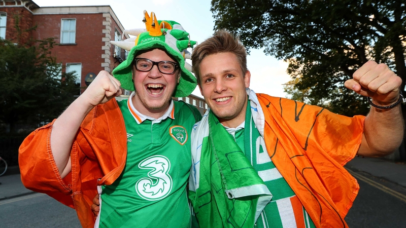 Fans get ready to support their team.