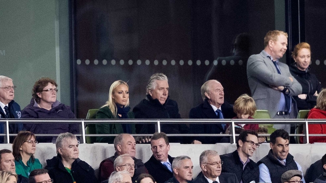 FAI Chief Executive John Delaney watches on from the stands