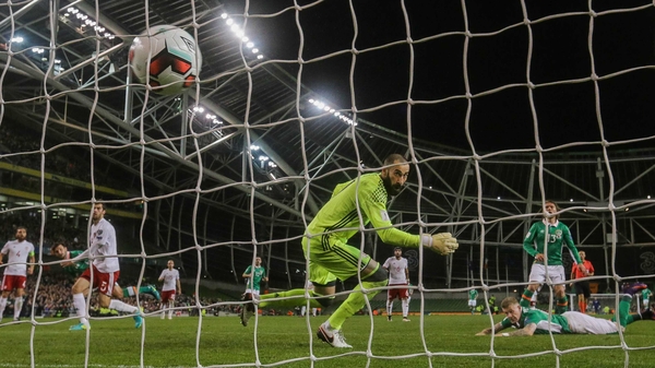 James McClean had the ball in the back of the net but was offside