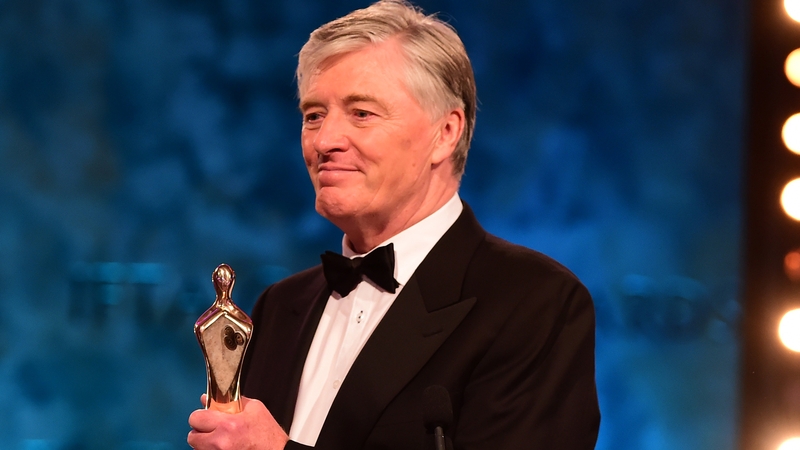 Pat Kenny receiving his Lifetime Achievement Award Photos: Darren Kinsella