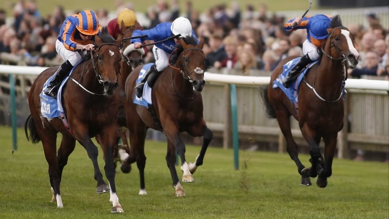 Ryan Moore and Churchill (L) pass the challengers for victory