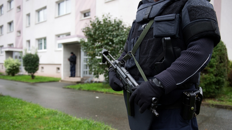 Police detained three people but the suspect remains at large