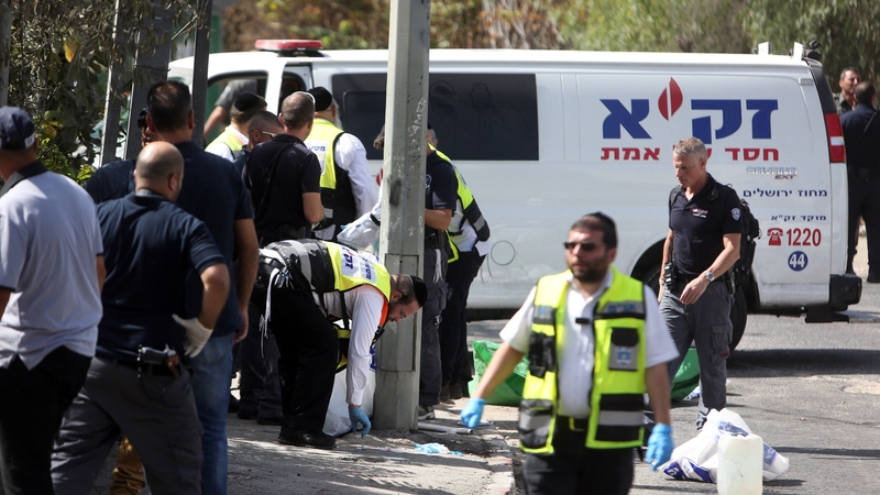 The incident happened near Israeli national police headquarters