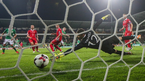 James McClean makes it 2-1 for Ireland