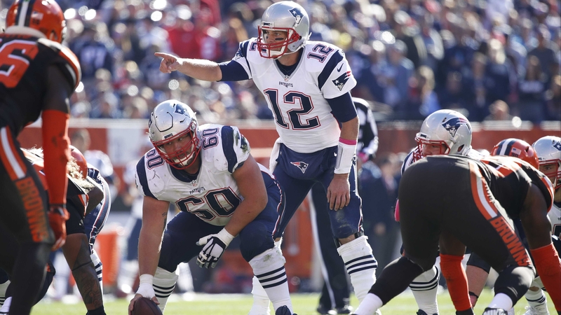 Tom Brady (#12) threw for three touchdowns