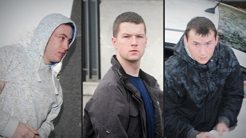 Sean Davy (L), Matthew Cummins and James Davy (R) sentence to life for murder (Pic: James Flynn/APX)