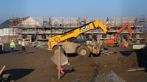 Ulster Bank's Construction Purchasing Managers' Index rose to 56.7 in November, up from 54.5 in October