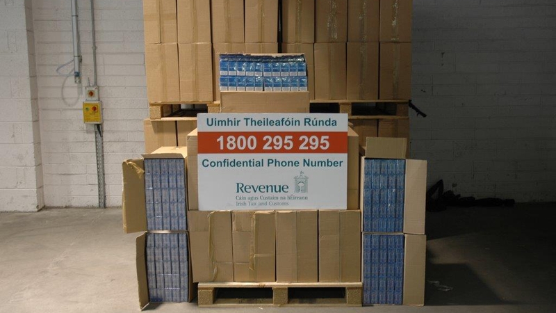 The cigarettes were in a consignment described as 'catering equipment' (Pic: Revenue)