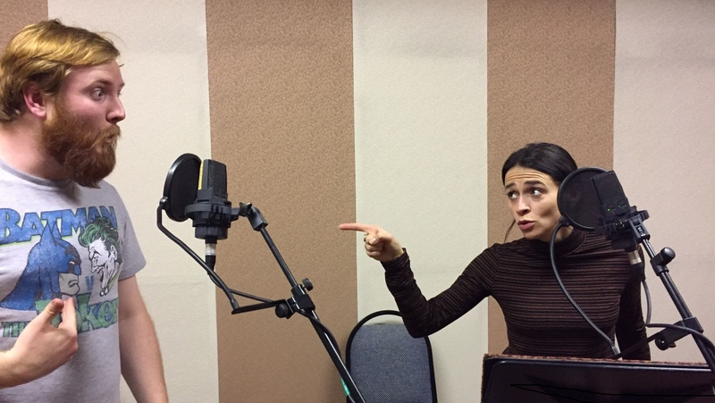 Actors Charlene McKenna and John D. Ruddy record Fergal McElherron's play Chopped Liver